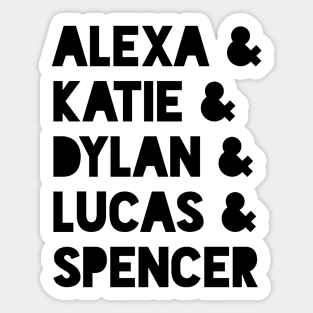Alexa and Katie characters Sticker
